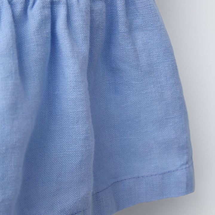 Moudda ZARA - Robe Enfant Bleue Lin - Collection Méditerranée - Tunisie 4
