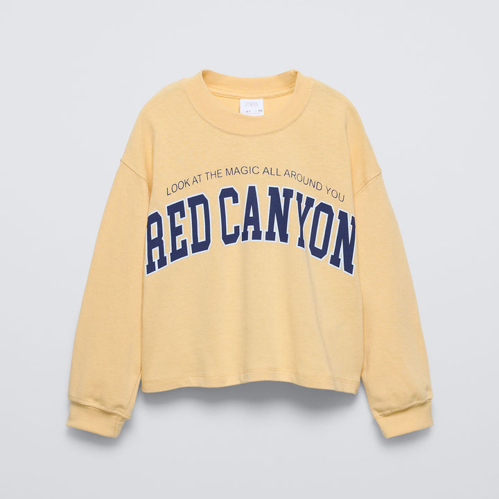 Moudda ZARA - T-shirt varsity, texte, poignets côtelés - Tunisie 2