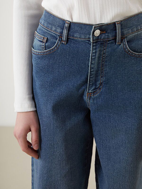 Moudda LC Waikiki - Pantalon tissé denim Femme Rodéo noir - Tunisie 3