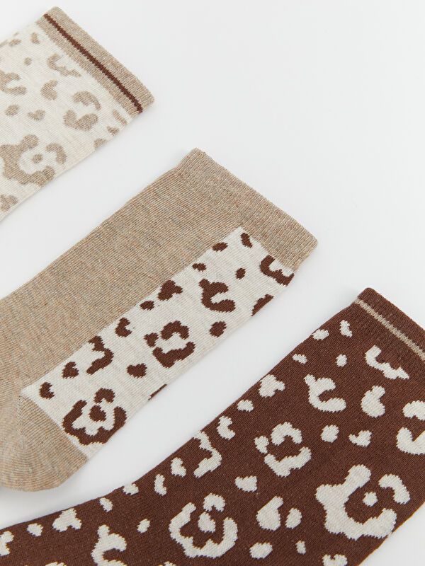 Moudda LC Waikiki - Chaussettes courtes Femme Mélange beige - Tunisie 2