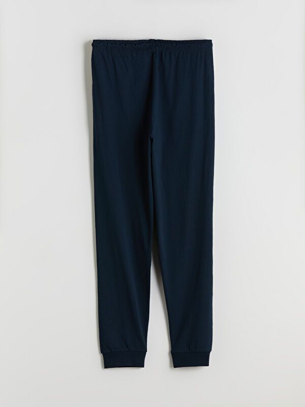 Moudda LC Waikiki - Ensemble pyjama jersey manches longues-pantalon couleur Bleu marine pour hommes - Tunisie 5