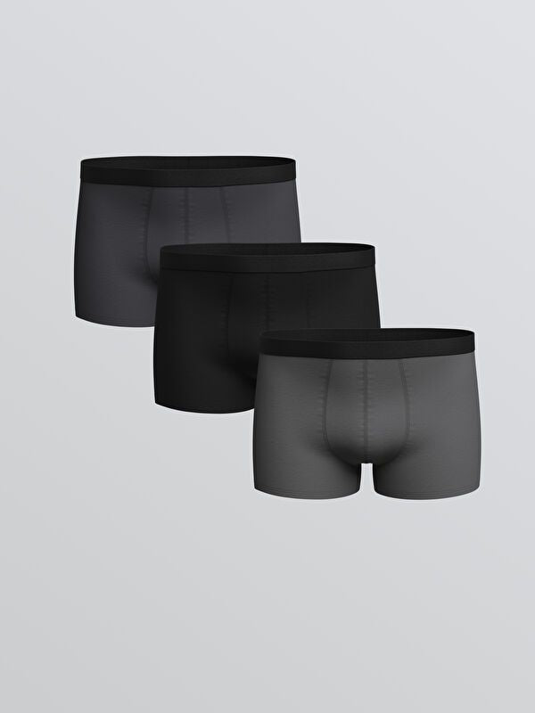 Moudda LC Waikiki - Boxer basique Homme Gris foncé - Tunisie 1