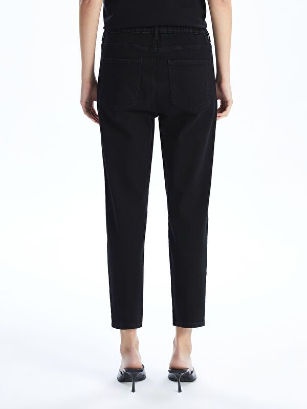 Moudda LC Waikiki - Pantalon tissé denim Femme Noir - Tunisie 4