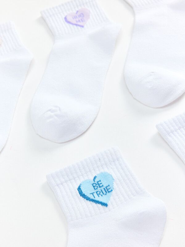 Moudda LC Waikiki - Chaussettes liner trainer (sport) pour Femme couleur Blanc brillant - Tunisie 2