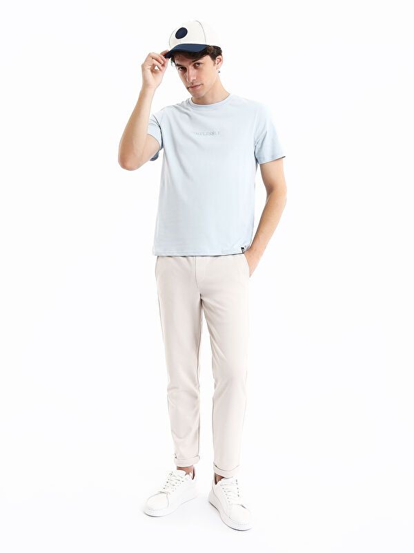 Moudda LC Waikiki - T-shirt imprimé en jersey manches courtes Homme Bleu - Tunisie 2