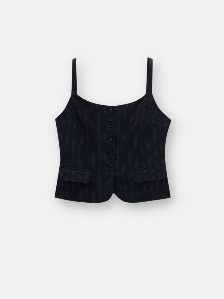 Moudda PULL & BEAR - Top Gilet - Poches & Rayures - Tunisie 3