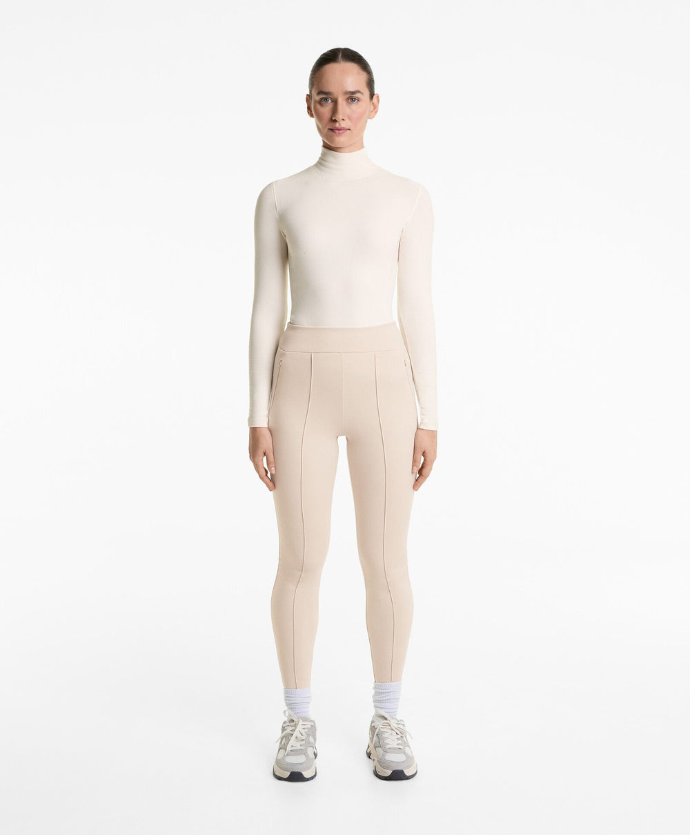 Moudda Oysho - Legging Long Chaud - Taille Haute, Cheville, Zip & Couture - Tunisie 2