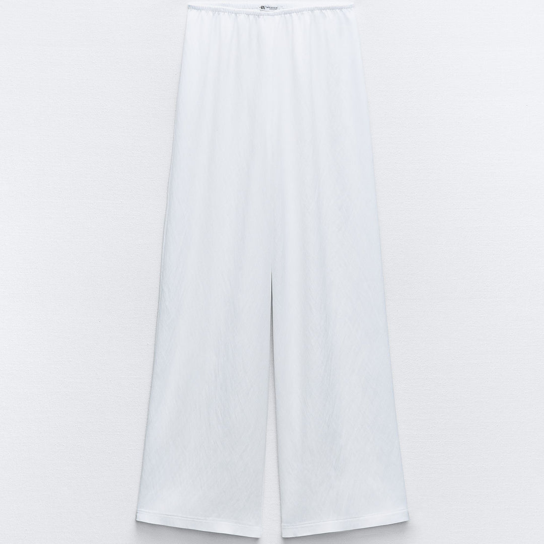 Moudda ZARA - Pantalon cordon long droit satin couleur - Tunisie 1