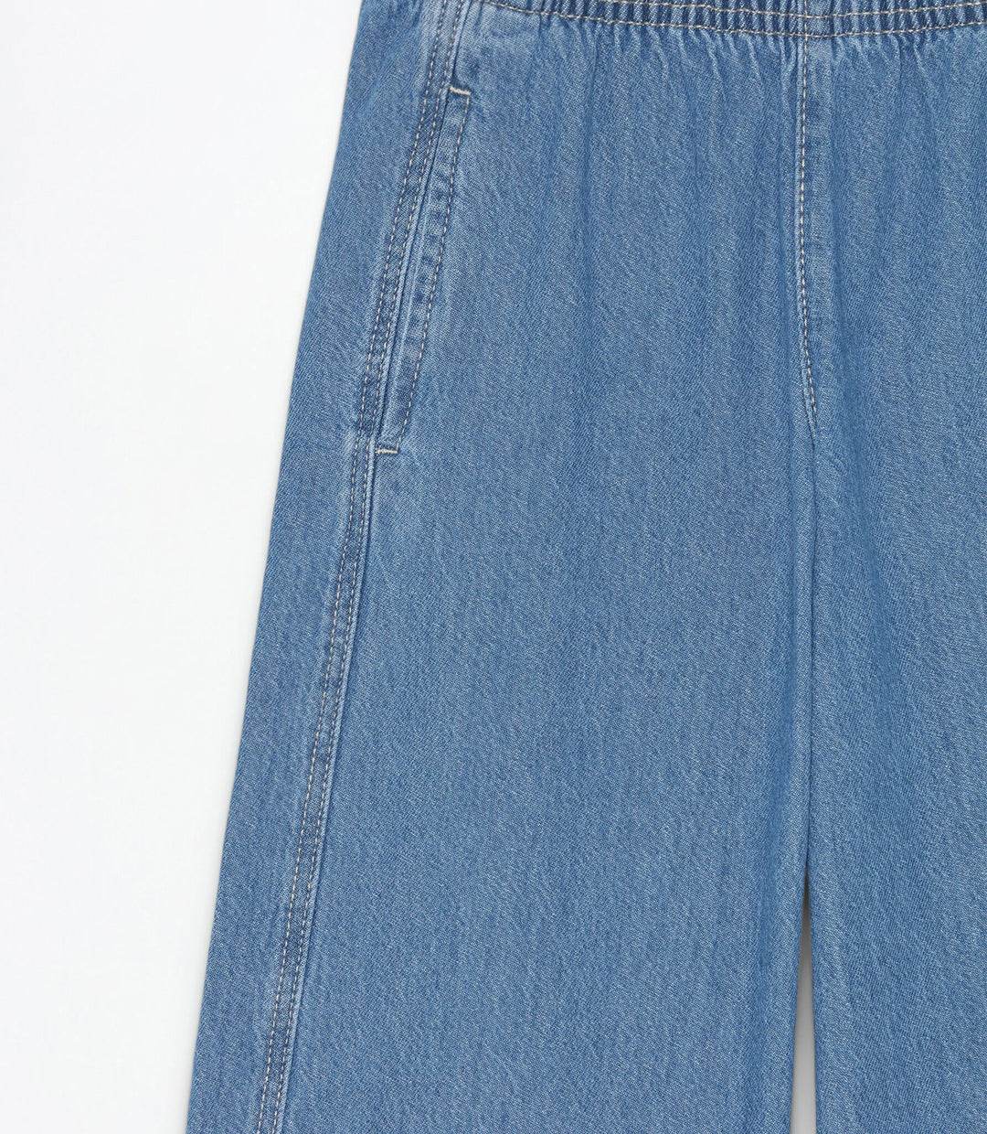 Moudda Lefties - Pantalon Wide Leg Denim Léger - Fille D4 - Tunisie 4