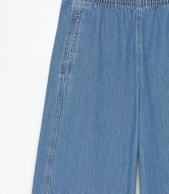 Moudda Lefties - Pantalon Wide Leg Denim Léger - Fille D4 - Tunisie 4