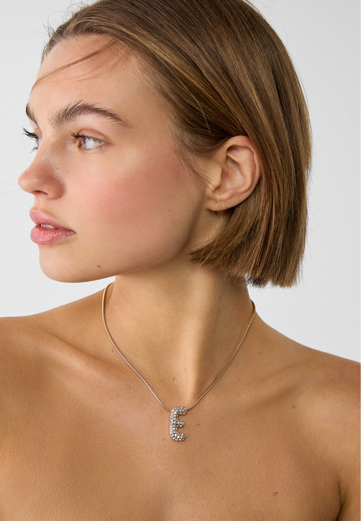 Collier - Initiale Strass - Tunisie3