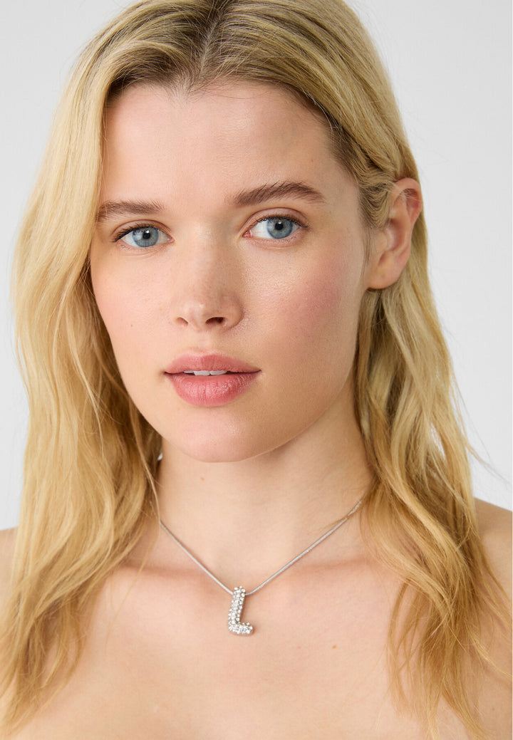 Collier - Initiale Strass - Tunisie3