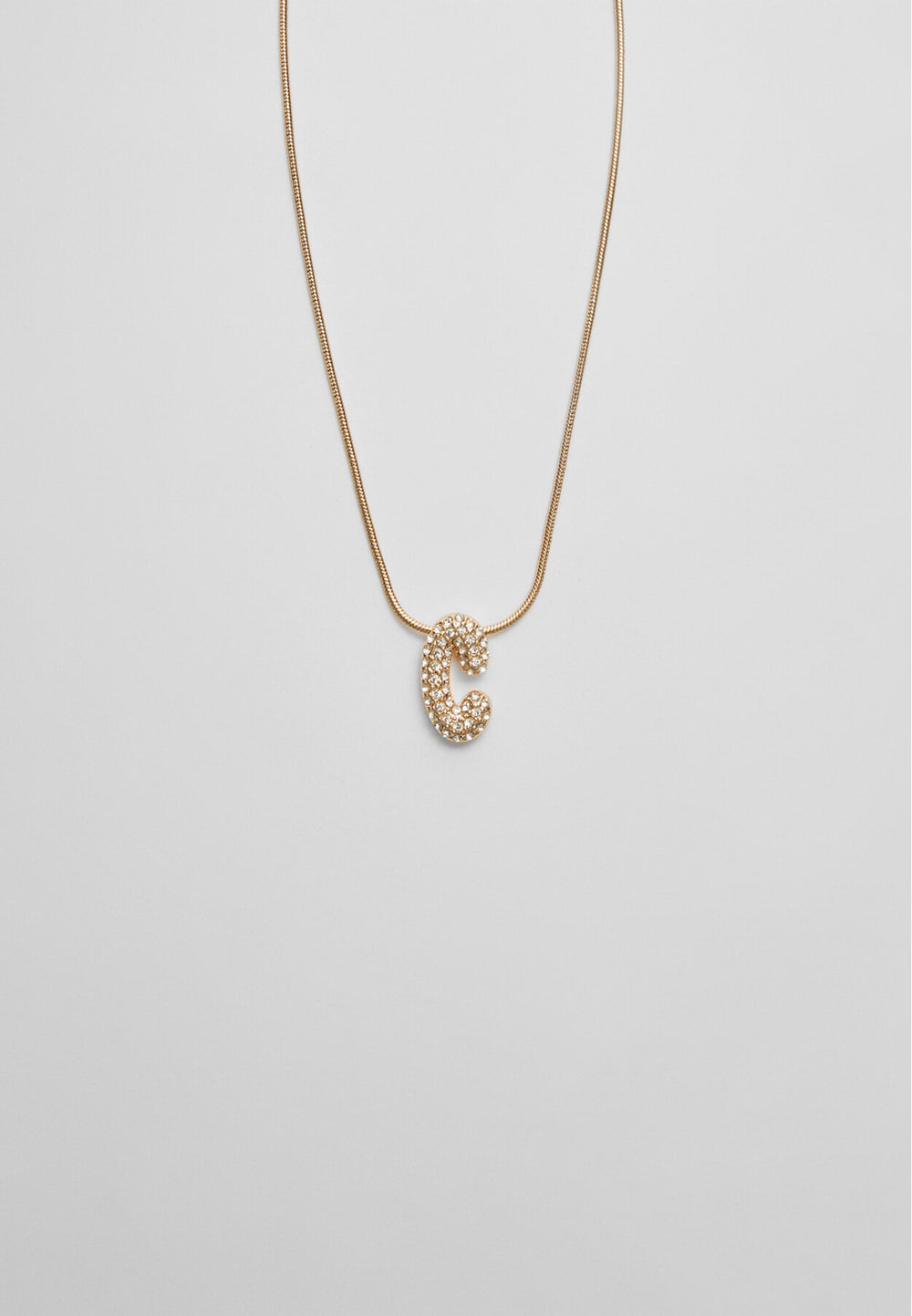 Collier - Initiale Strass - Tunisie2