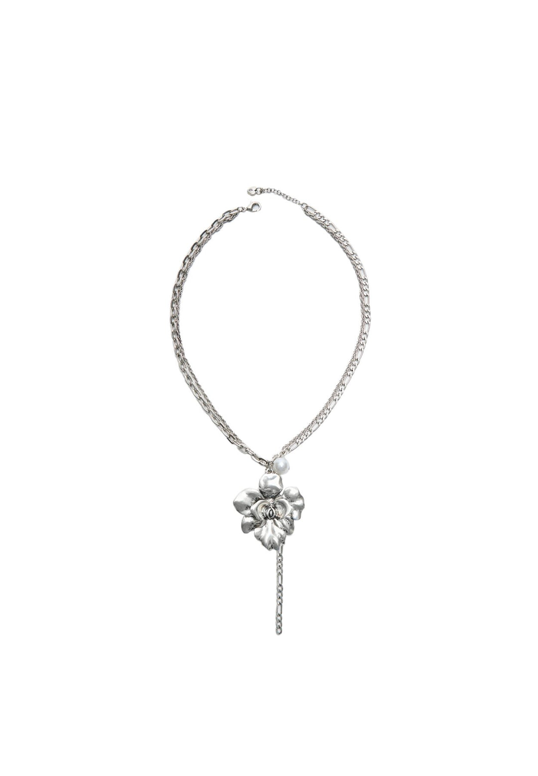 Collier - Charm Fleur & Perle - Tunisie1