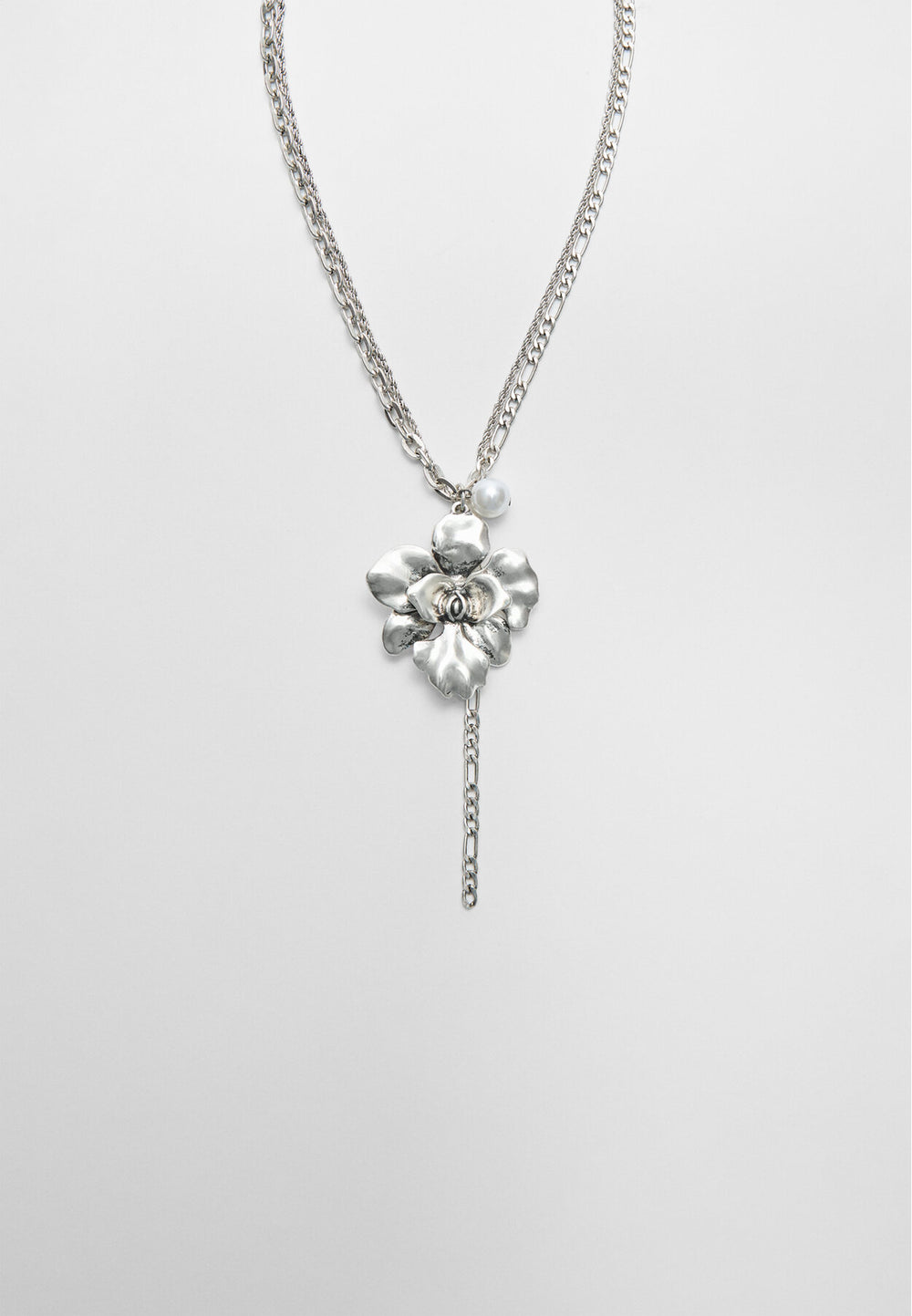 Collier - Charm Fleur & Perle - Tunisie2