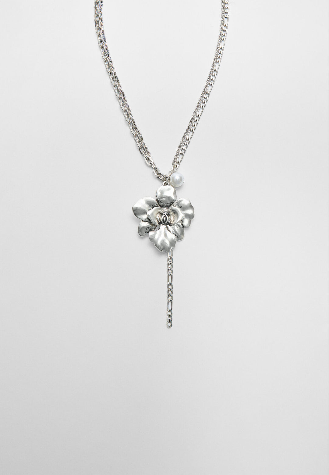 Collier - Charm Fleur & Perle - Tunisie2