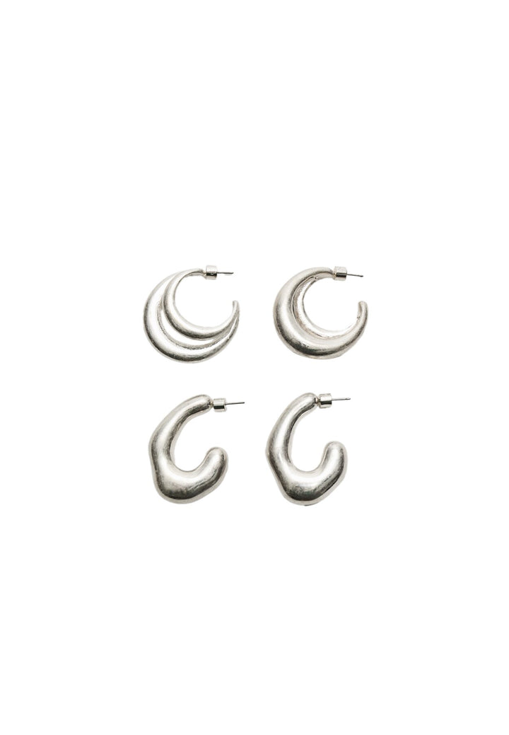Set 2 Boucles d'oreilles - Anneau Volume - Tunisie1