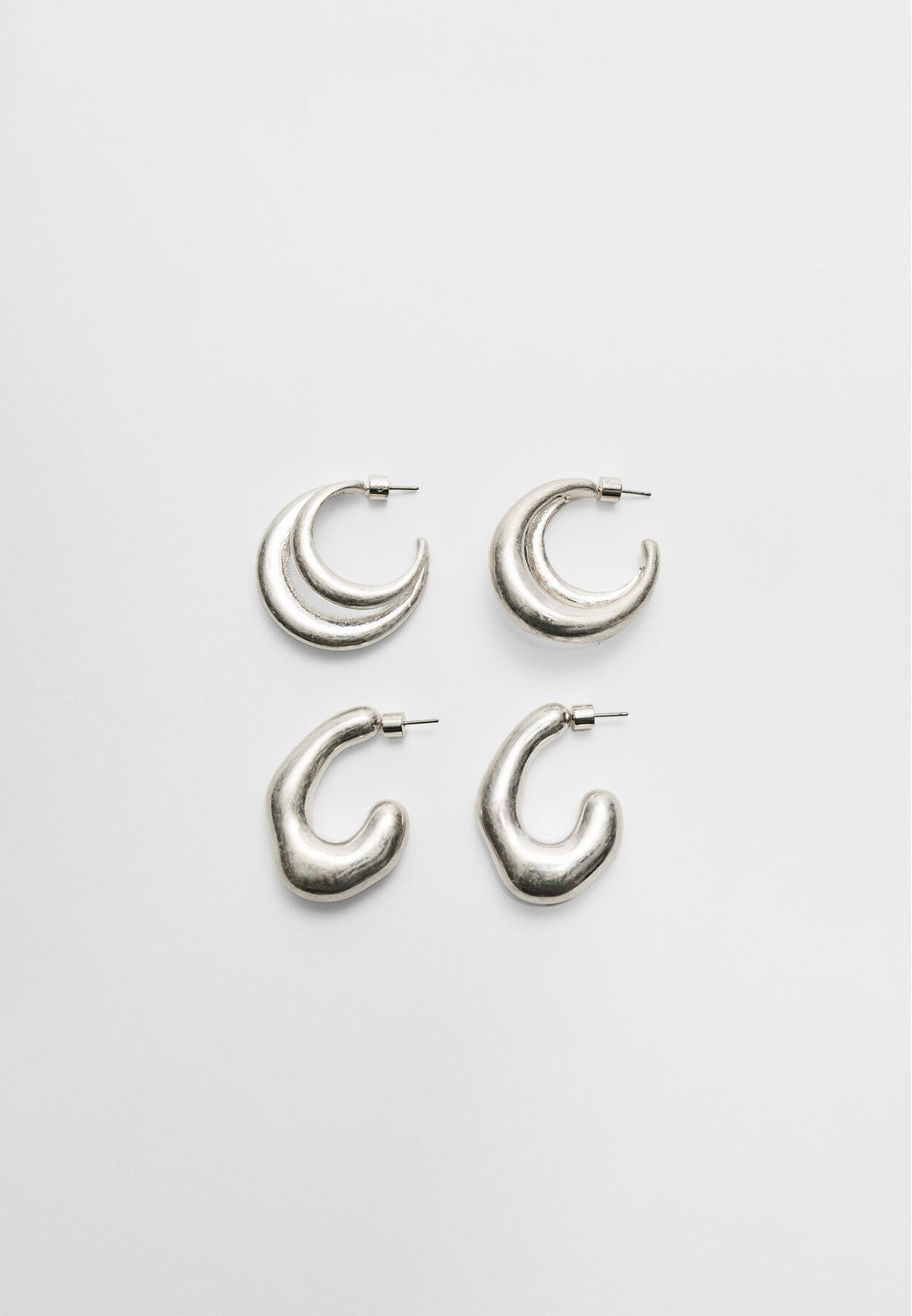 Set 2 Boucles d'oreilles - Anneau Volume - Tunisie2