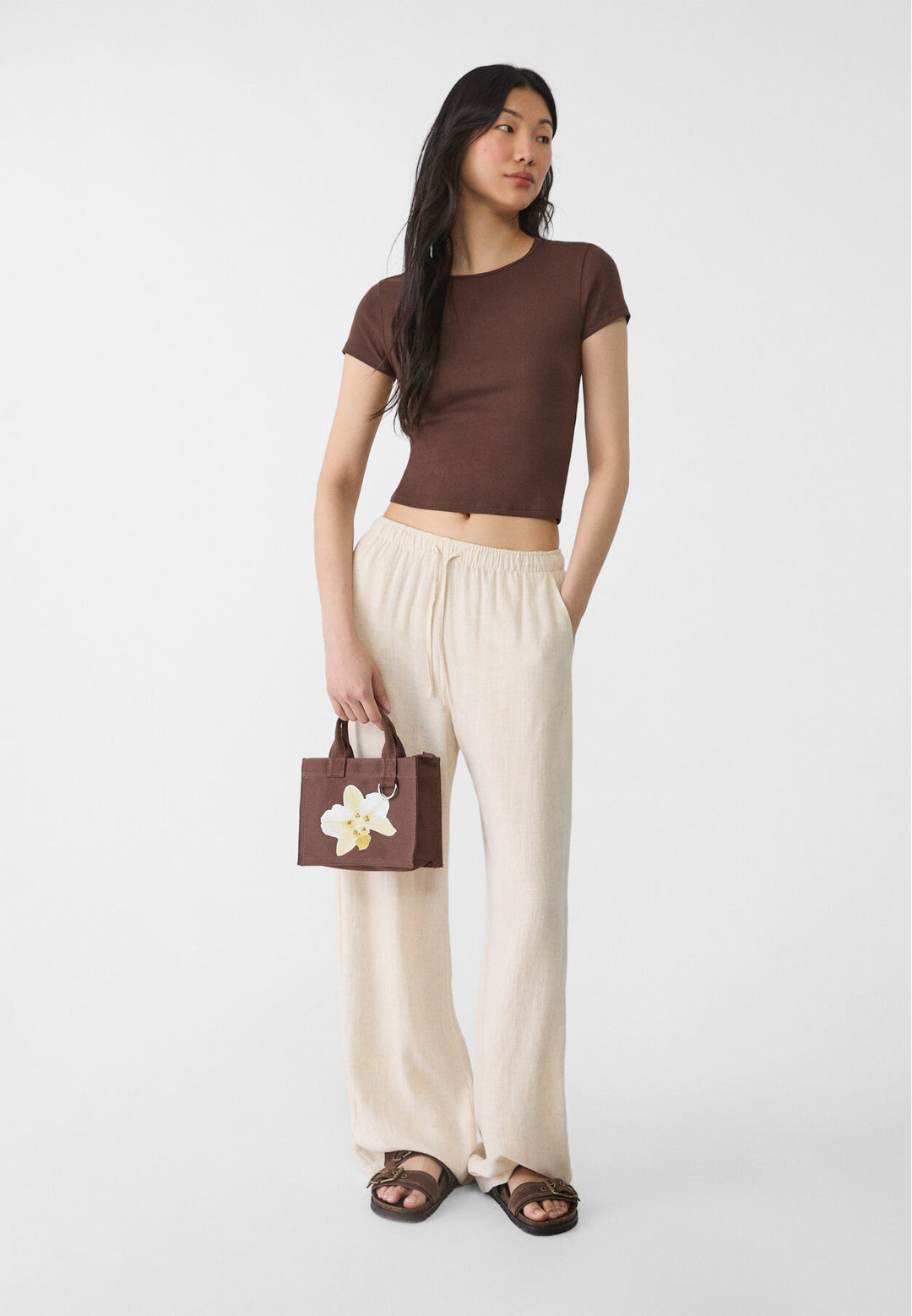 Sac Bandoulière Canvas - Fleur - Tunisie3