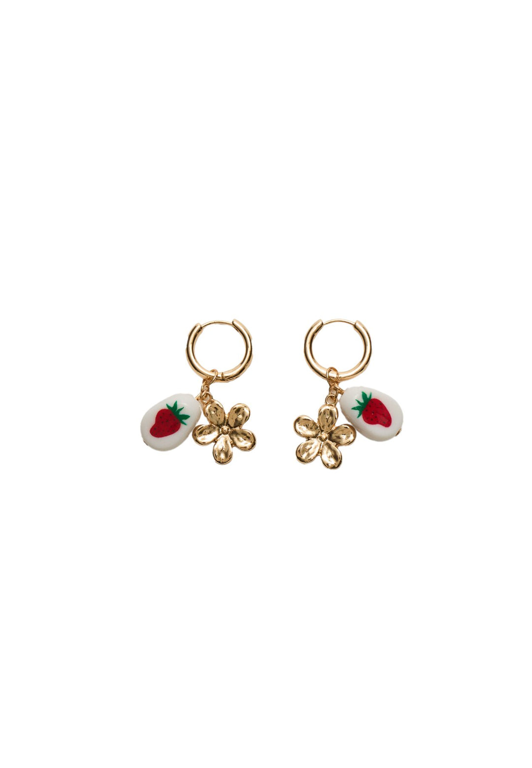 Boucle d'oreille - Charm Fraise & Fleur - Tunisie1