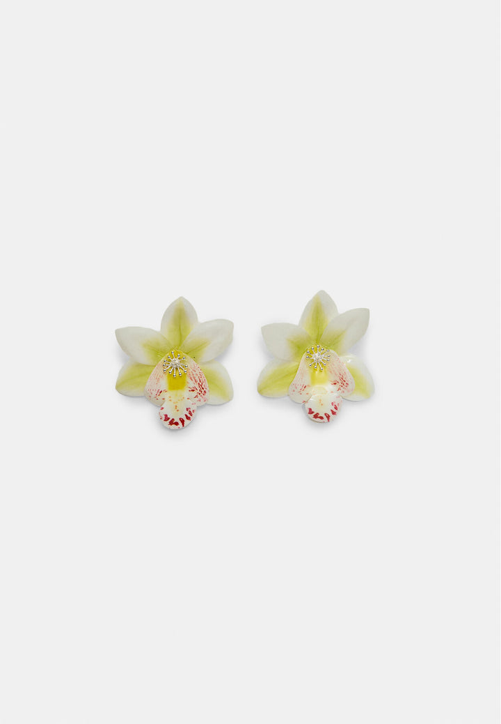 Boucle d'oreille - Fleur Orchidée - Tunisie2