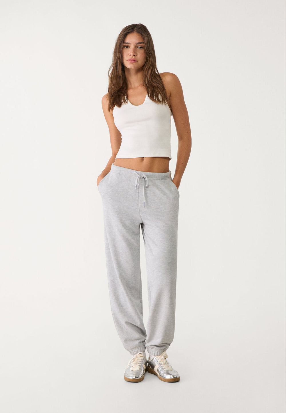 Pantalon Sweat - Mélange Gris (Bio) - Tunisie2