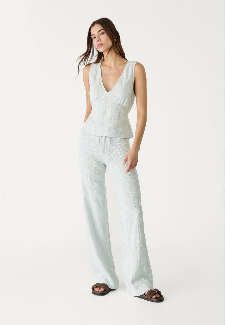 Pantalon Droit - Brodé - Tunisie2
