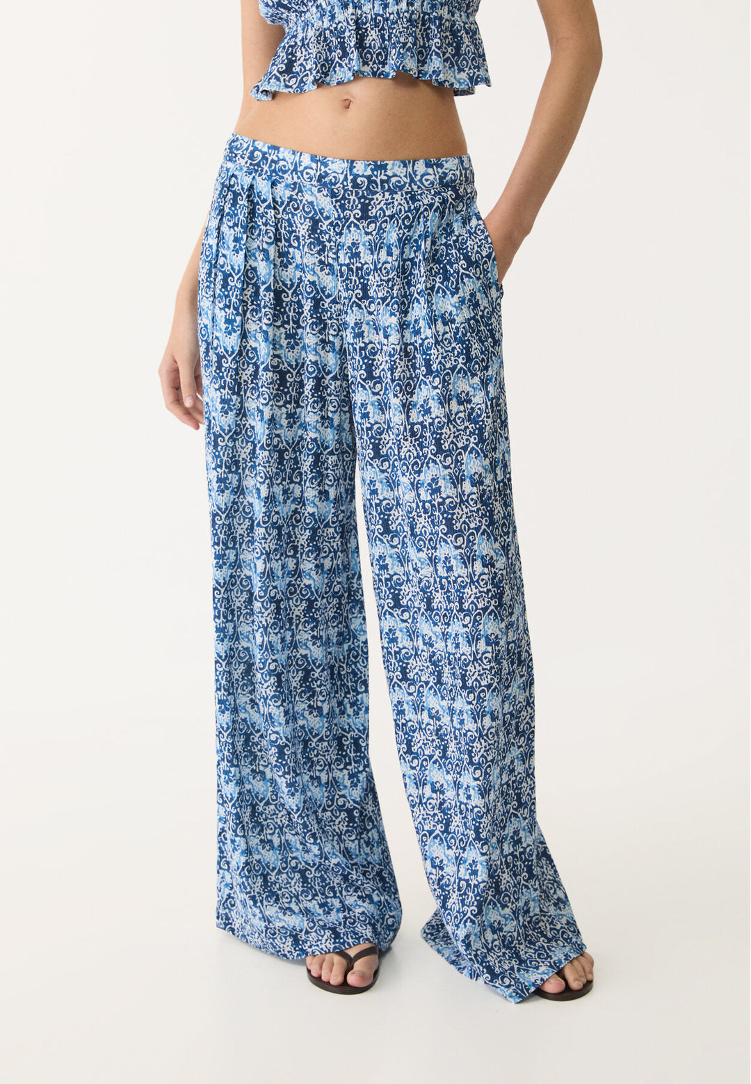 Pantalon Palazo - Bambula Imprimé - Tunisie3