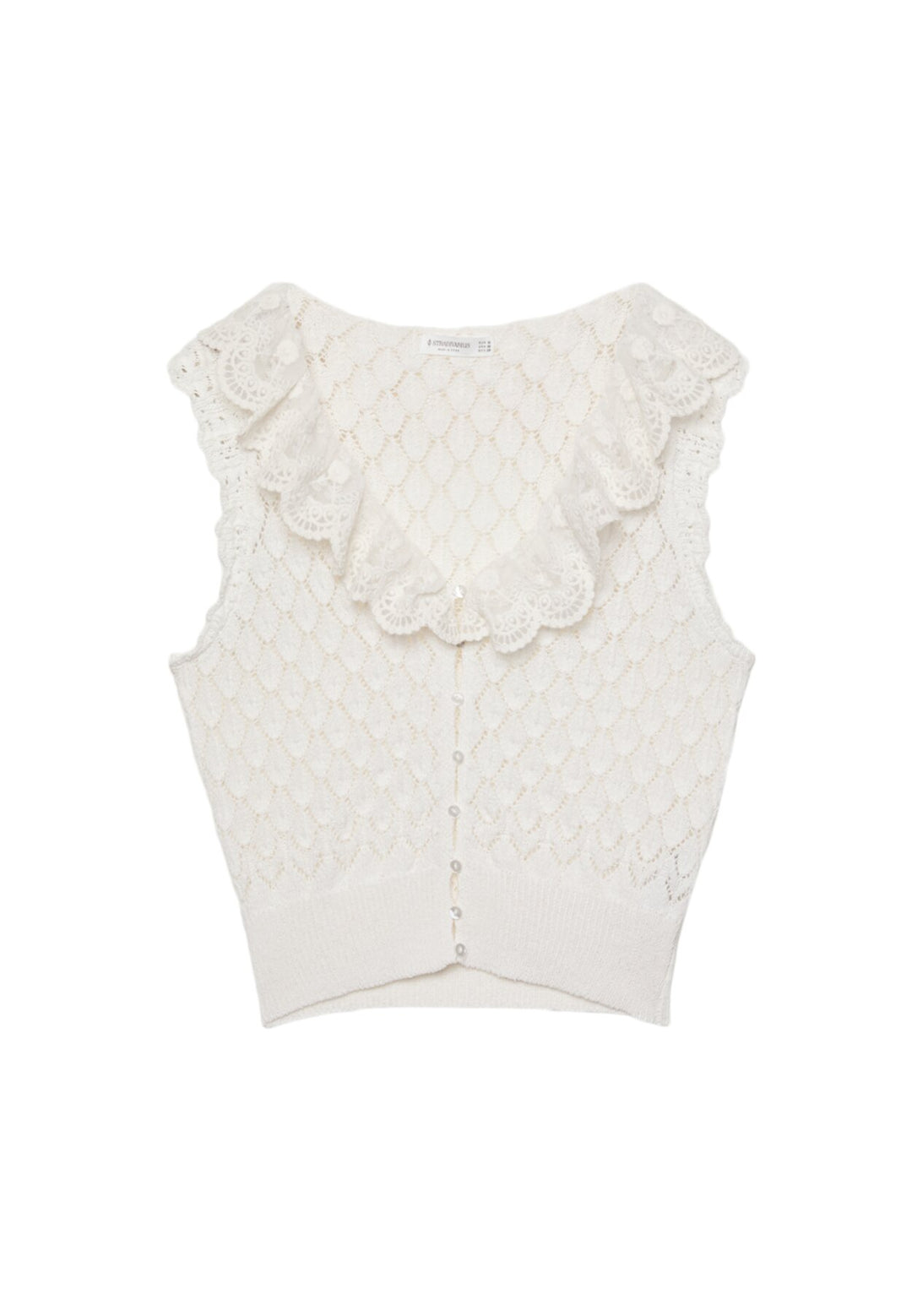 Top Maille - Volant Dentelle - Tunisie1