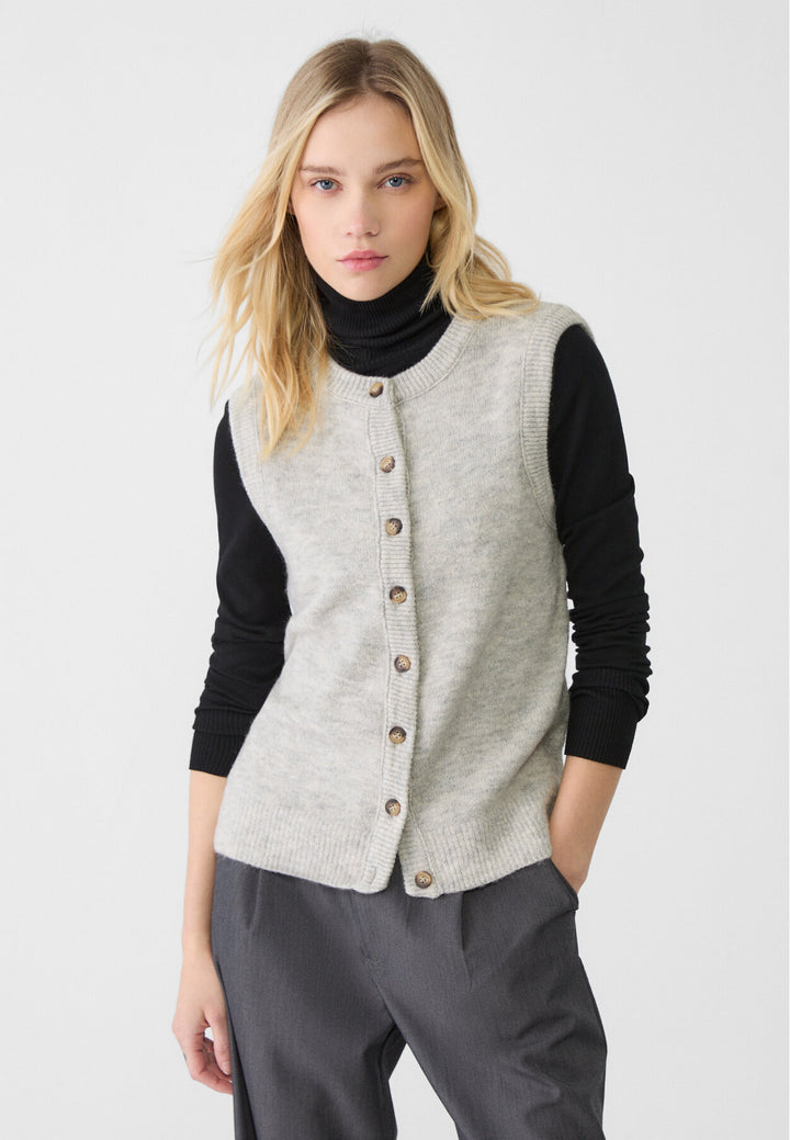 Gilet Tricot Feutré - Boutons - Tunisie2