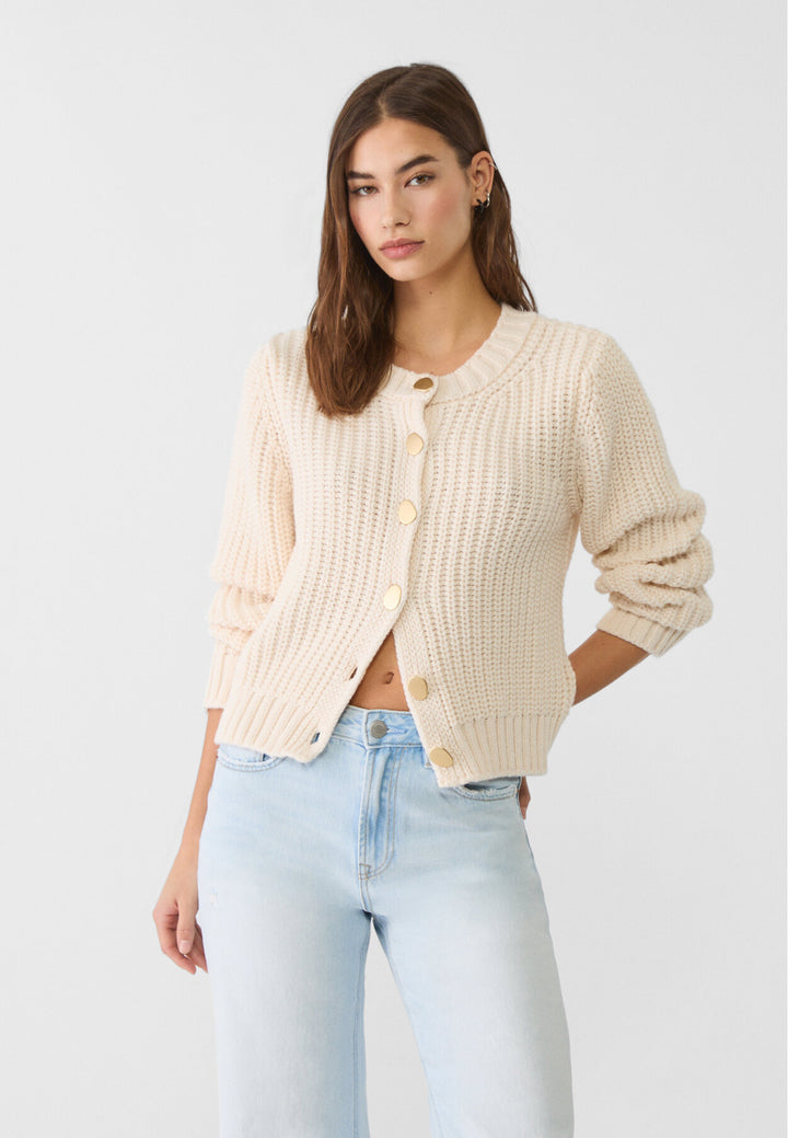 Cardigan Maille - Boutons Dorés - Tunisie2