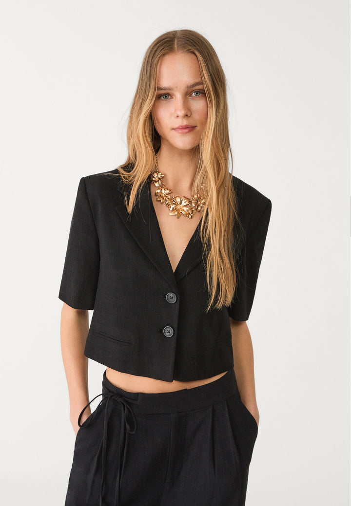 Veste Crop - Manches Courtes - Tunisie3