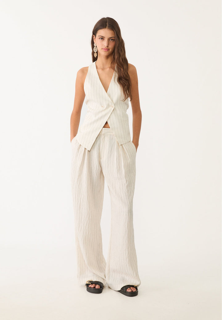 Gilet Rustique Tencel - Rayures - Tunisie3