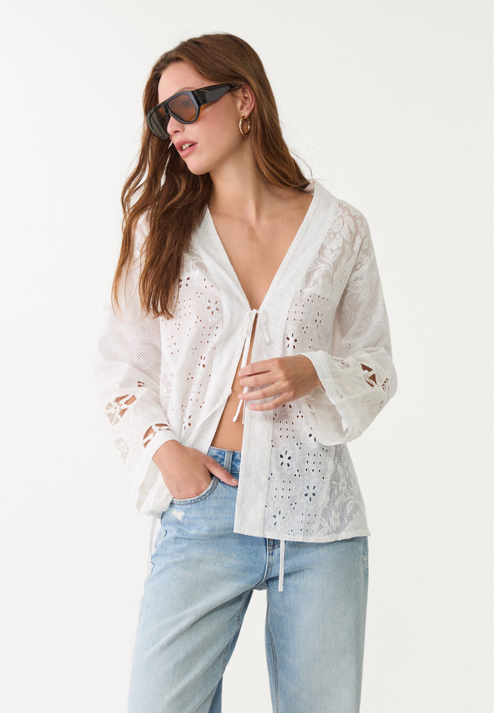 Kimono - Broderie Suisse Patchwork - Tunisie3