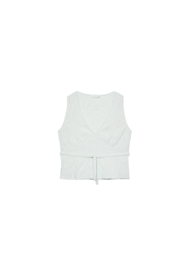 Top Sans Manches - Broderie & Bande Cintrée - Tunisie1