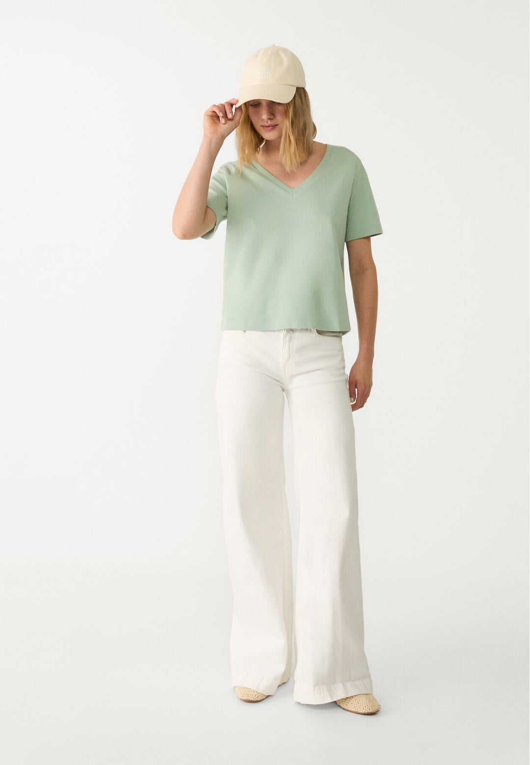 T-Shirt Basic Regular - Col V Premium - Tunisie3