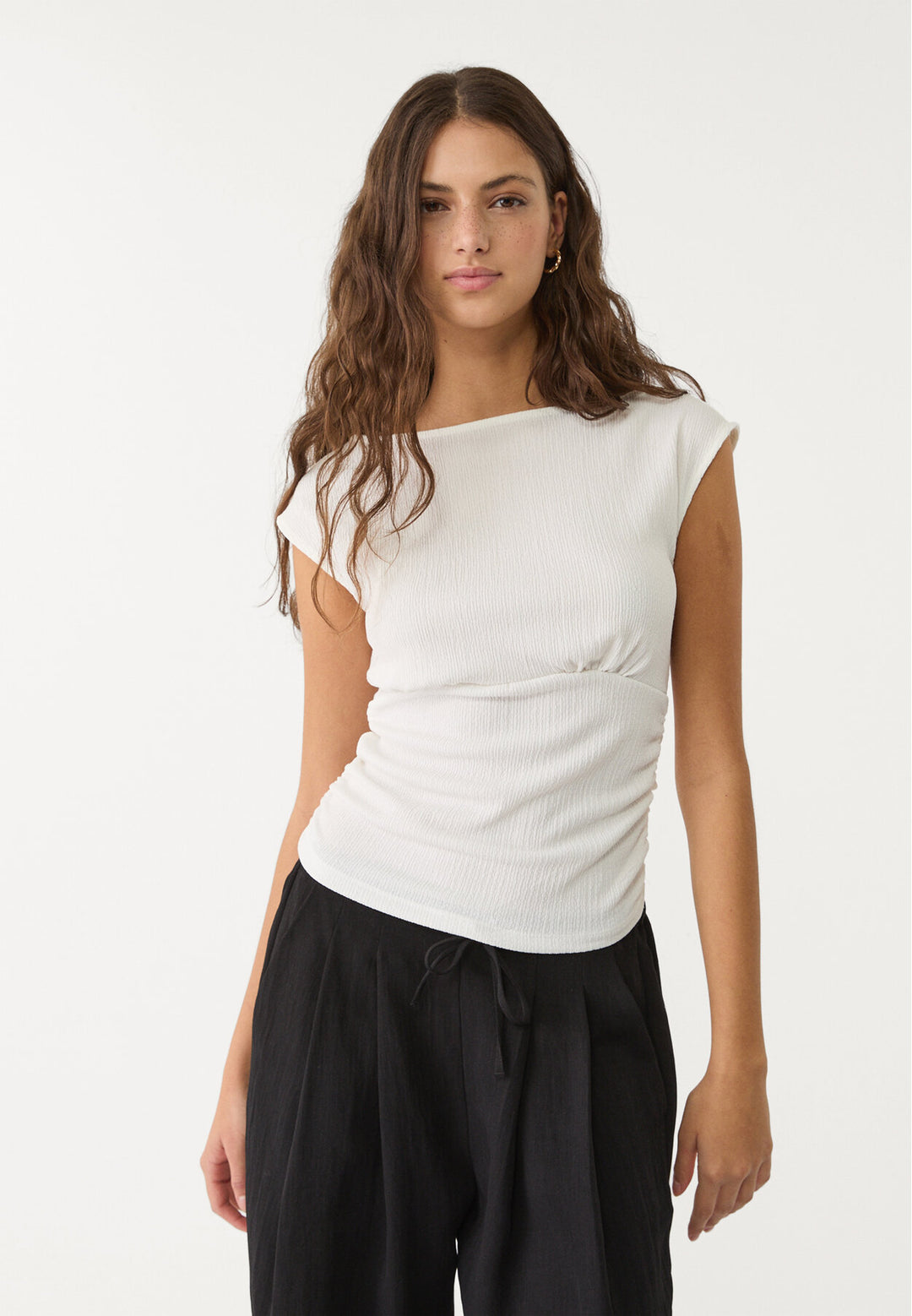 T-Shirt Mini - Manche Froissée - Tunisie2