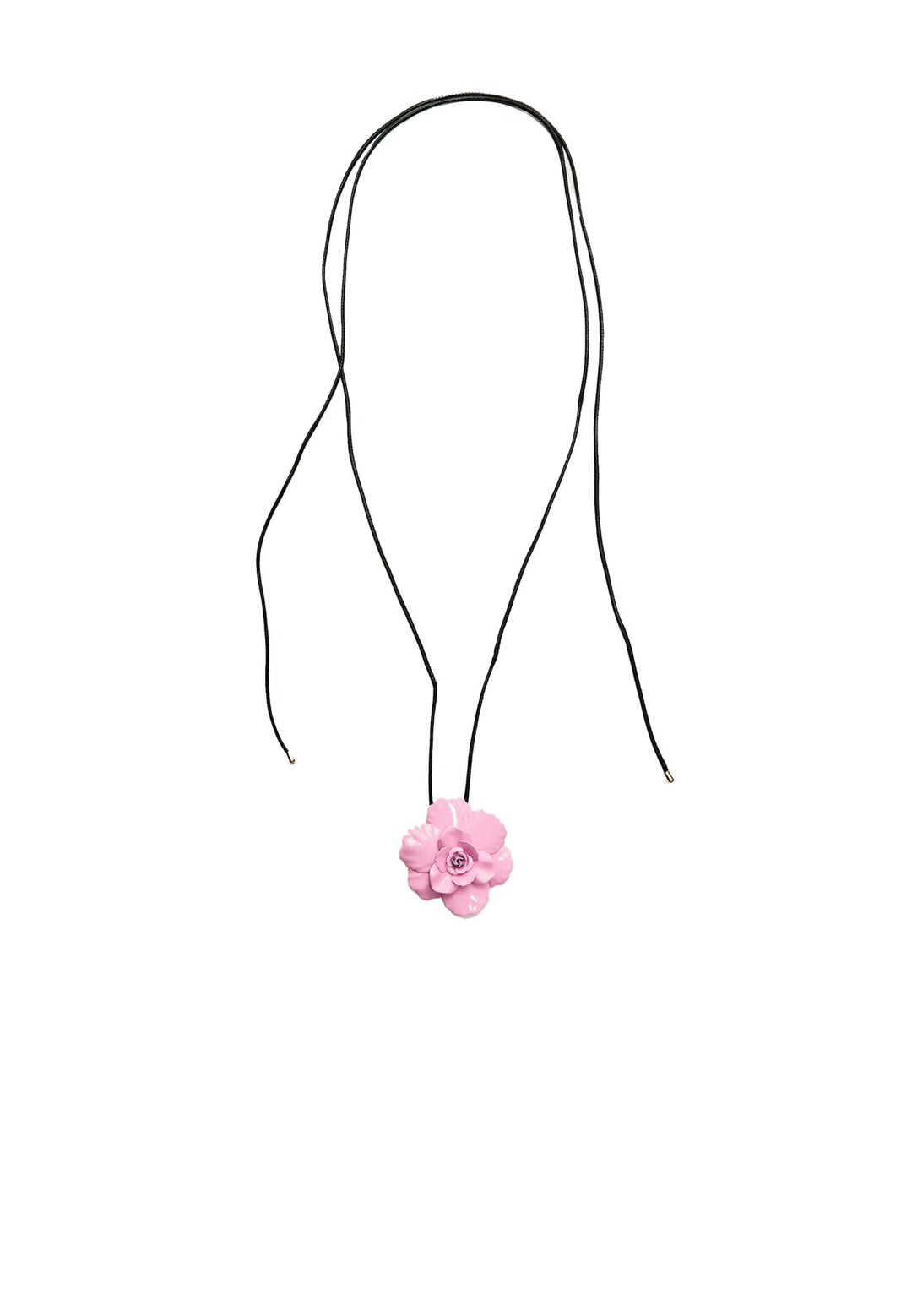 Collier - Cordon Fleur Métallique (Rose) - Tunisie1