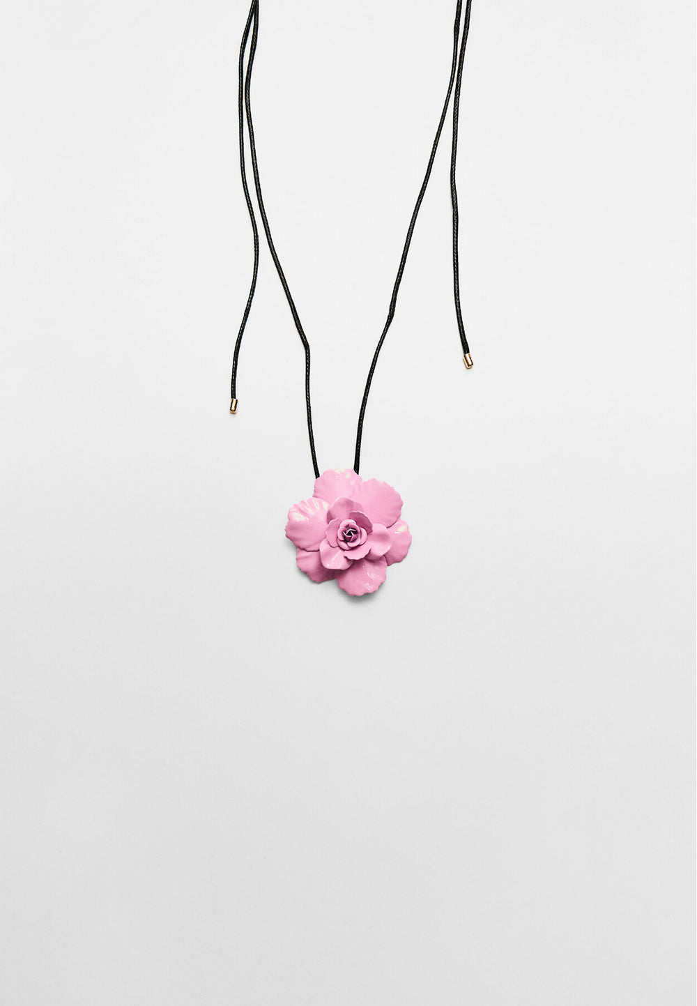 Collier - Cordon Fleur Métallique (Rose) - Tunisie2