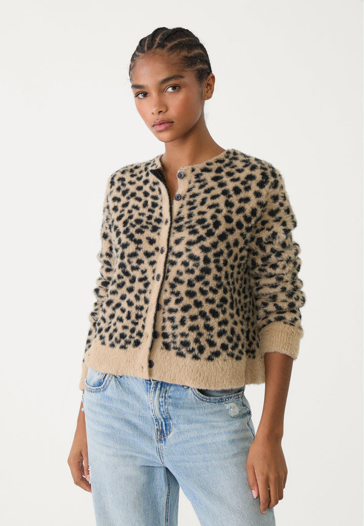 Cardigan Maille - Léopard - Tunisie2