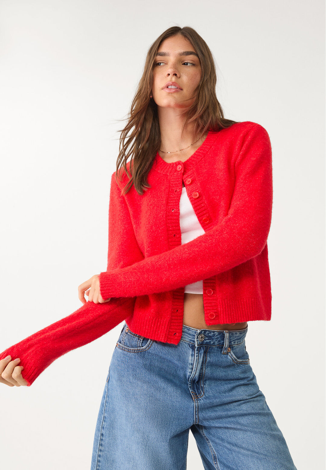 Cardigan Maille Feutré - Col Rond - Tunisie3