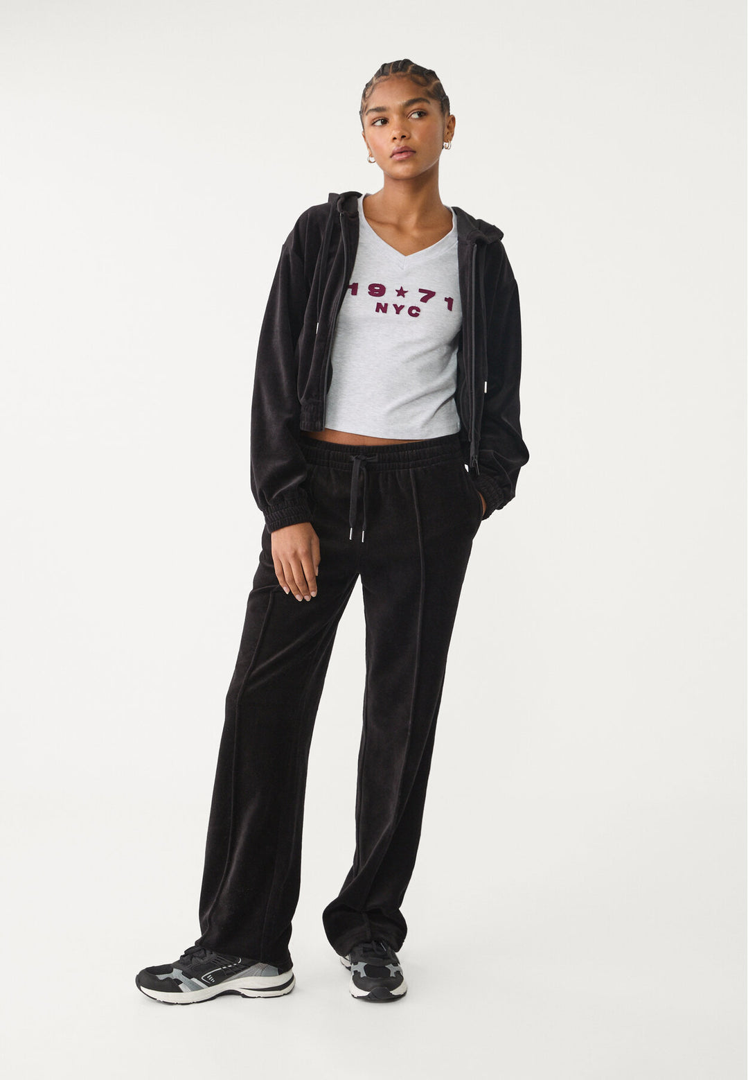 Sweat Sport Velours - Capuche & Fermeture - Tunisie3