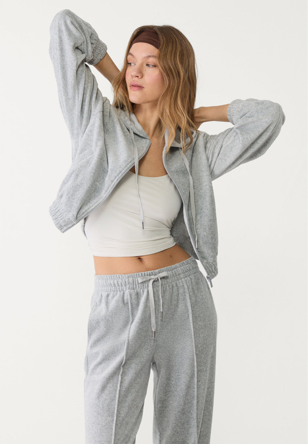 Sweat Sport Velours - Capuche & Fermeture - Tunisie2