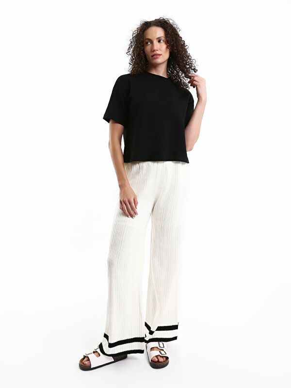 Moudda LC Waikiki - Body jersey manches courtes Femme Noir - Tunisie 2