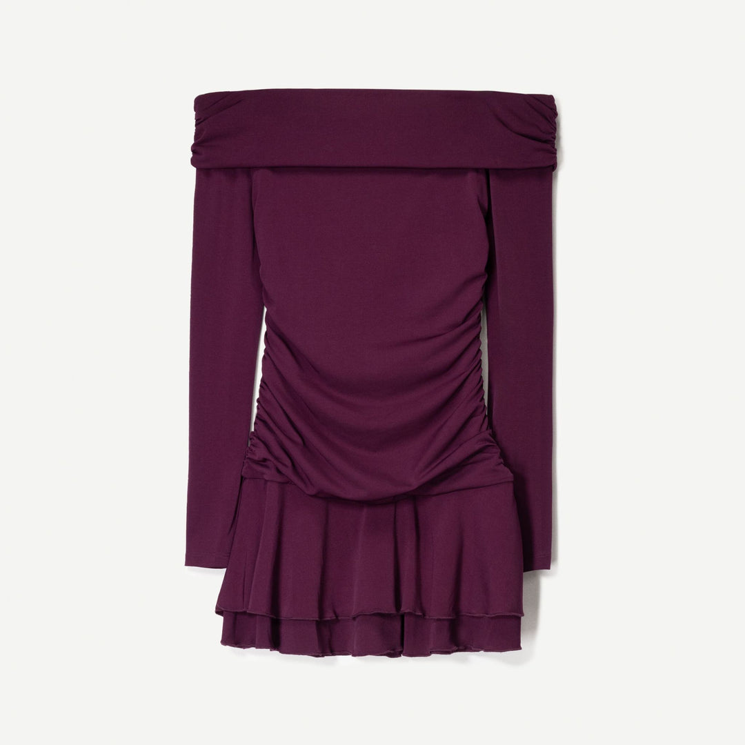 Moudda BERSHKA - Robe Mini Polyester - Volants & Manches Longues - Tunisie 1