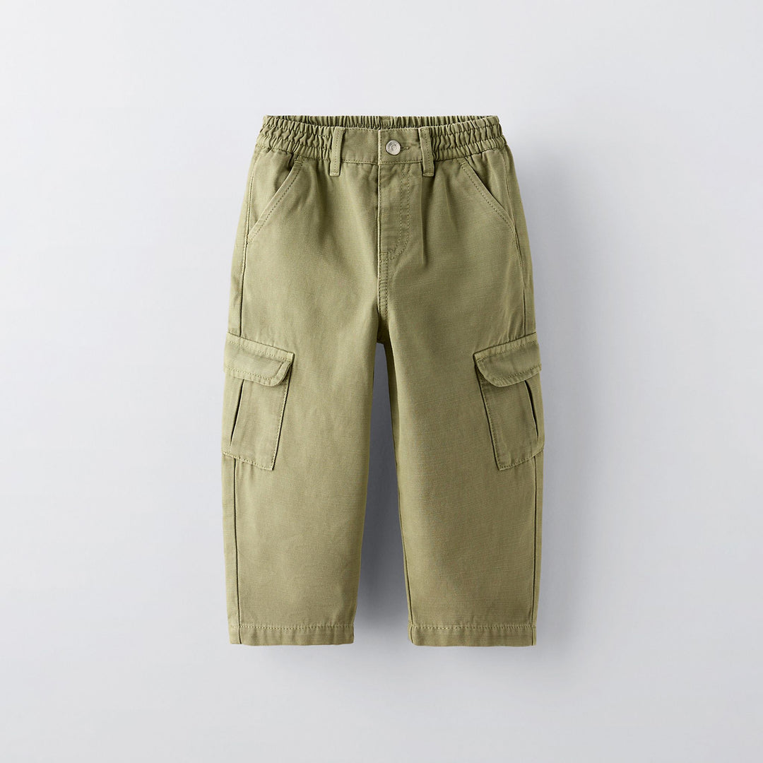 Moudda ZARA - Pantalon cargo enfant, coupe balloon, ceinture élastique - Tunisie 1