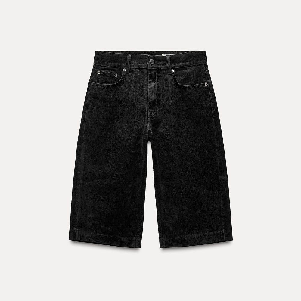 Moudda ZARA - Short jean noir flocké - Tunisie 2