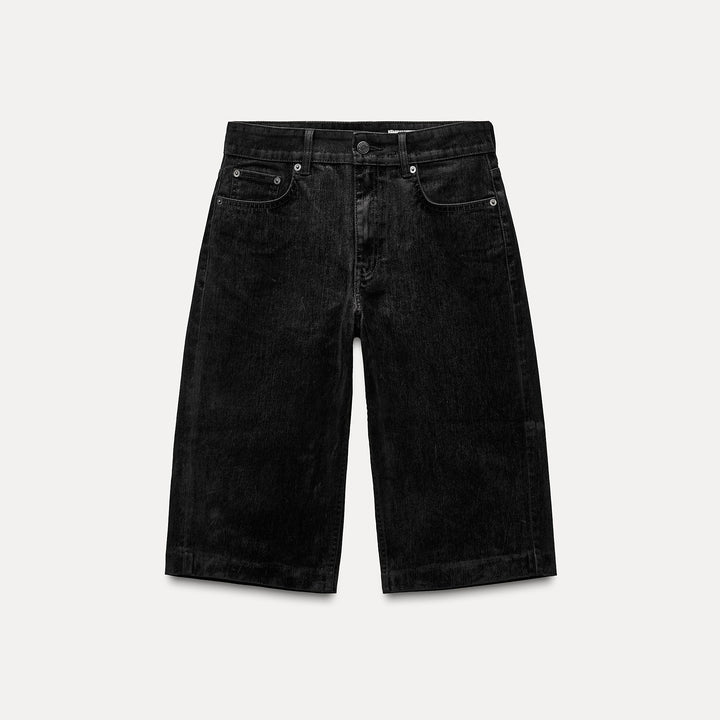 Moudda ZARA - Short jean noir flocké - Tunisie 2