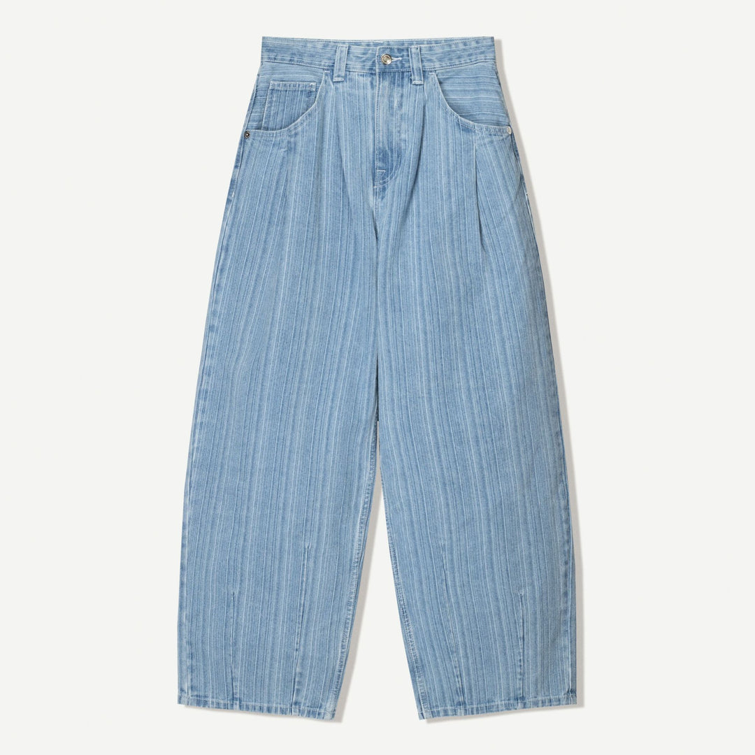 Moudda BERSHKA - Jean Wide Ballon - Plis & Rayures - Tunisie 1