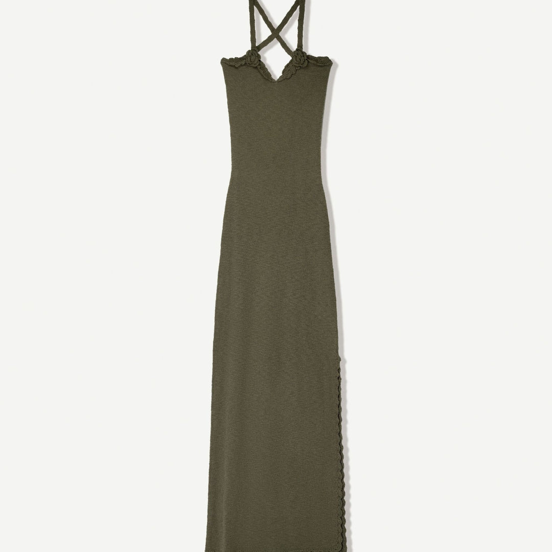 Moudda BERSHKA - Robe Midi Rustique - Détails Crochet - Tunisie 1